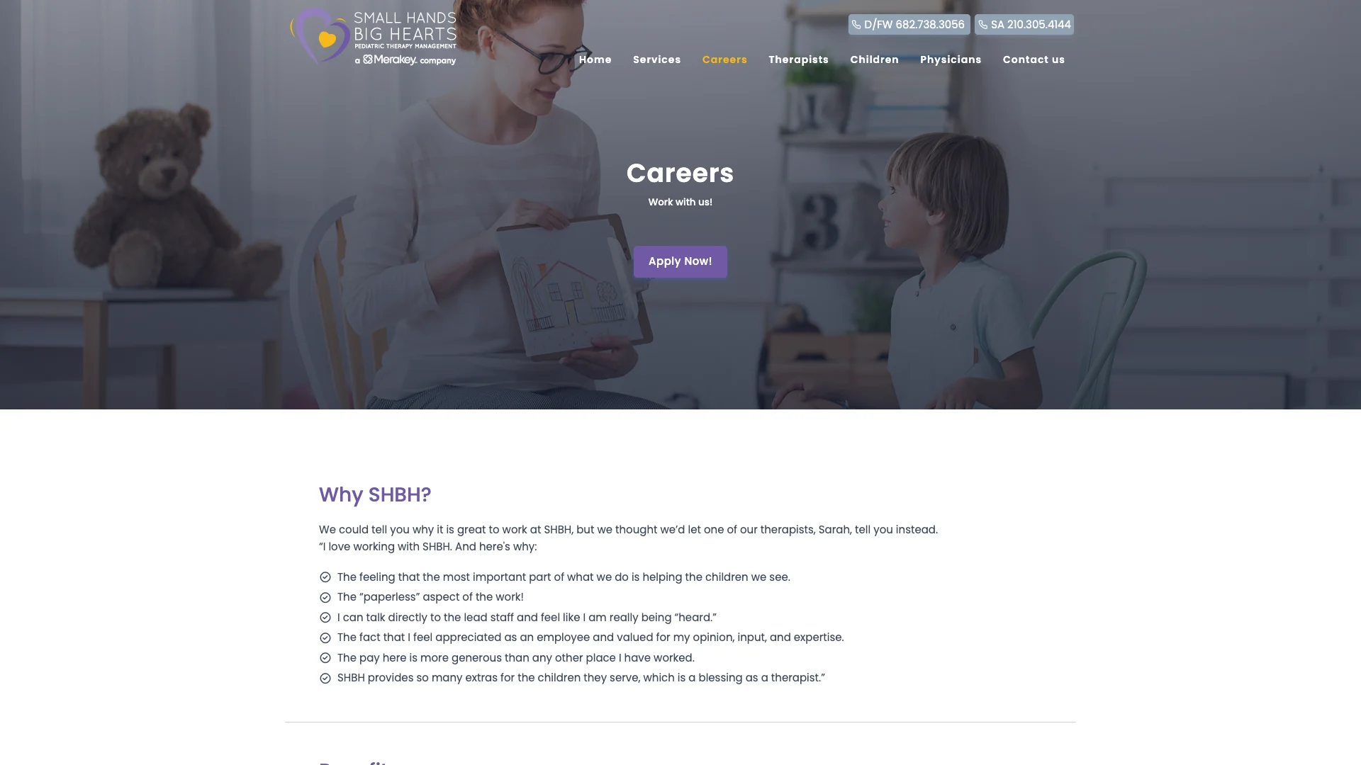 Careers and open roles page